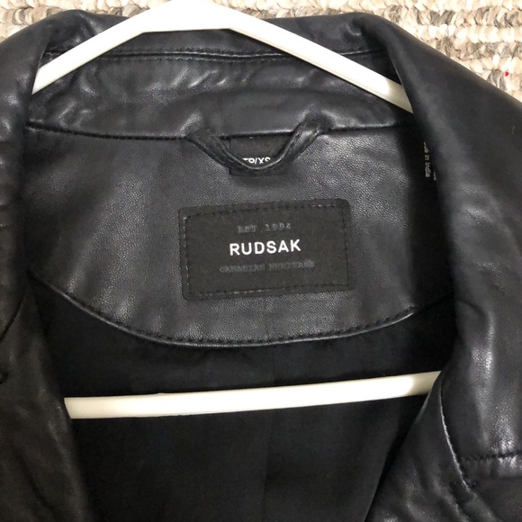 Rudsak leather jacket - CABERY - Picture 4 of 9